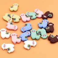 【Hot demand】 10pcs Mini New Alpaca Baby Silicone Beads Food Grade Teether Baby Molar Toys Diy Pacifier Chain Necklace Accessories