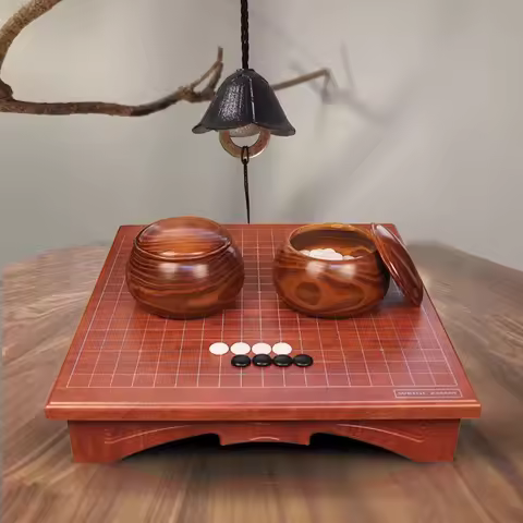 Solid Wood Weiqi Dun 19 Road Adult Children Five-in-a-Row Beginner Weiqi Double Sided Chess Special 