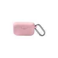 Sony Earphone Case for Sony WF-H800 Silicone Protective Case Shockproof Cover with Carabiner Simple Stylish Anti-Damage Soft Case Headphone Protective Case (Pink)