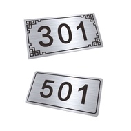 Stainless Steel Logo Number Plate House Number Number Plate Equipment Number Plate Flowing Water Scr