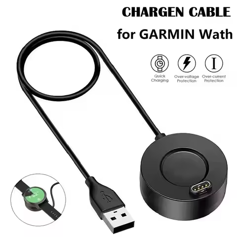 Charger Cable for Garmin Forerunner 165 265 255 965 955 245 158 55 Venu 2 Plus Tactix 7 Pro Swim 2 S
