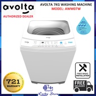 AVOLTA AWM07W 7KG TOP LOAD WASHING MACHINE 3 TICKS FREE DELIVERY