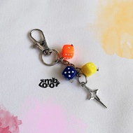 GANTUNGAN TOMOBI Dice Bag Hanger Star Dice Keychain/