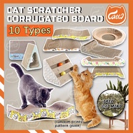 CATTO Cat Scratcher Corrugated Scratching Board Pad Cat Teaser Cat Scratch Board Penggaruk Kucing Ca