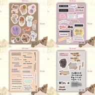 Sticker Pack Aesthetic Waterproof / Sticker Tumblr Retro Vintage Dekorasi Scrapbook Journal