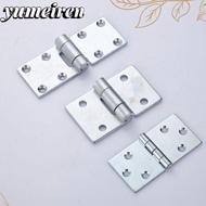 YUMEIREN Door Hinge, No Slotted Connector Flat Open, Practical Heavy Duty Steel Soft Close Interior Close Hinges Furniture Hardware Fittings