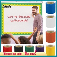 Dijonfg 1 Roll Classroom Bulletin Board Border Stickers Colored Wavy Edge Bulletin Board Border Deco