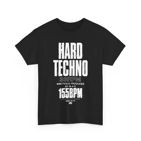 Hard Techno T Shirt 155BPM 10 colorways