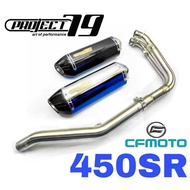 Project79 Full System Exhaust CF SR450 450SR Moto Manifold + Muffler QPM04 ACCESSORIES MOTOR RAINBOW
