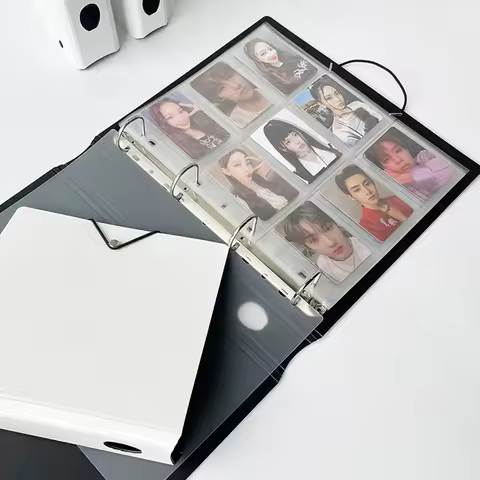 4 Grids 9 Grids Binder Photocard Binder Muti-Pockets Photo Album Kpop Binder Photocard Photocard Col