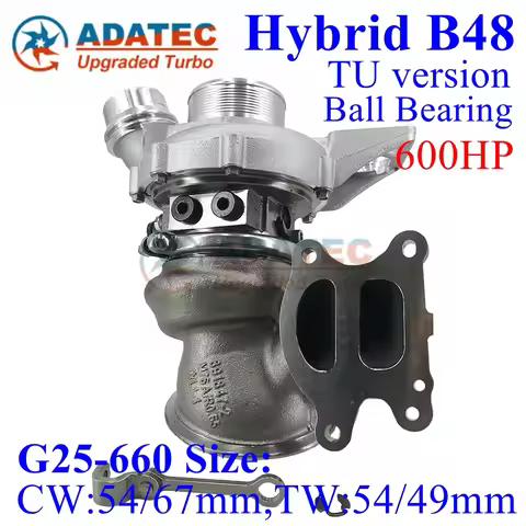 Hybrid TU B48 Turbo Ball Bearing 600HP G25-660 Size 870028 8662067 7953252 11658662067 Upgrade Turbi