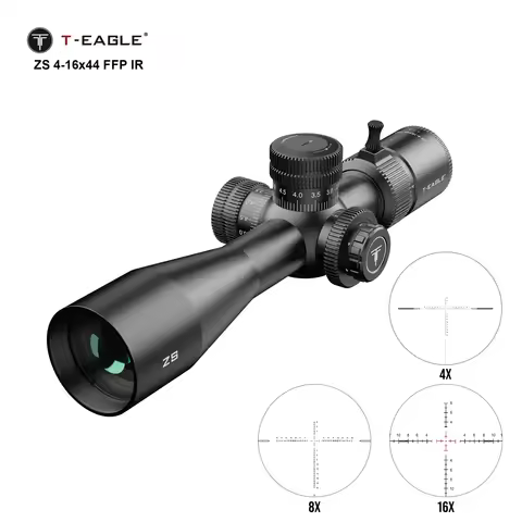 T-Eagle ZS 4-16x44 FFP Rifle Scope Hunting Riflescope Lock Reset Tactical Optical Airgun PCP Sight w