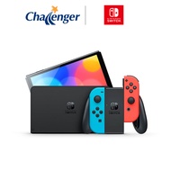 Nintendo Switch (OLED Model) White, Neon Blue/Neon Red