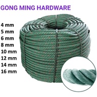 1 KG TALI PE ROPE / GREEN ROPE / NYLON POPE / PE RORE / POLYETHYLENE ROPE