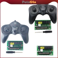 [PETSOLA] RC Controller 2.4GHz 6 Channel RC Transmitter Controller and Receiver Kit for RC Toys