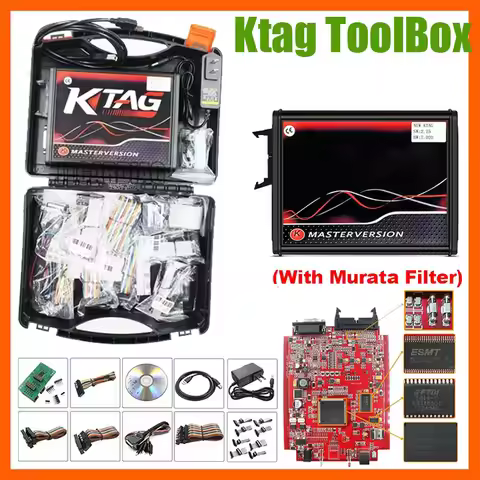 In Stock ! KTAG V7.020 V2.25 Red PCB Red European ECU Programmer Unlimited Points Networkable Online
