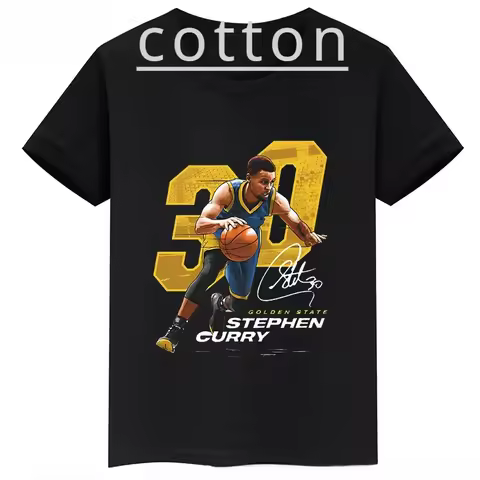 Stephen Curry Printed Children Fashion T Shirt Short Sleeve Summer Cotton Kid Tshirt Sports Basketba