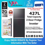 [ Save 4.0 ] Samsung 427L Refrigerator 2 Door/Peti Ais 2 Pintu Inverter (RT42CG6444B1/ME)Peti Sejuk/