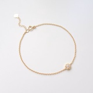 天然鑽石 密釘鑲 純 18K 白金 黃金 玫瑰金 客製可調整手鍊