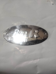 Plat logo BnR silver love bird satu pieces original bnr