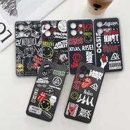 Casing Case Redmi Note 13 13c 12 4G 12c Pro Po-co X5 X6 5G Motif Sticker Softcase Metal Band