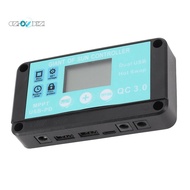 MPPT Solar Charge Controller Multiple Protection Solar Solar QC3.0 Controller with LCD Screen