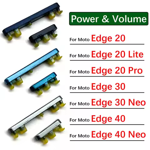 Power Button Volume Side Button Key For Motorola Moto Edge 20 30 40 Neo Pro lite Replacement Parts