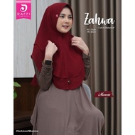 100 % NEW ZAHWA DAFFI HIJAB OVAL 2 LAYER DAFFI JILBAB INSTAN KERUDUNG