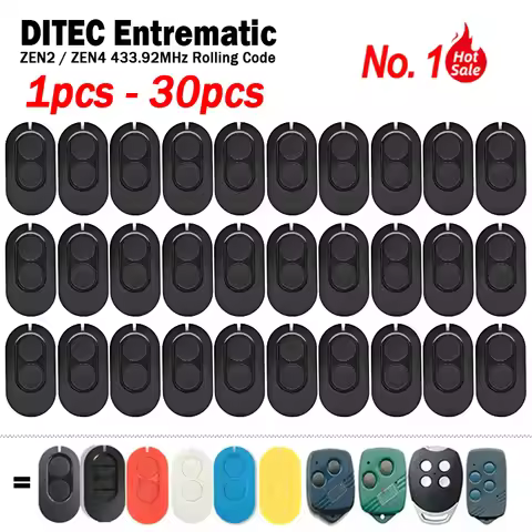 DITEC Entrematic ZEN ZEN2 ZEN4 ZEN2W ZEN4W GOL4 BIXLG4 BIXLP2 BIXLS2 Garage / Gate Remote Control 43