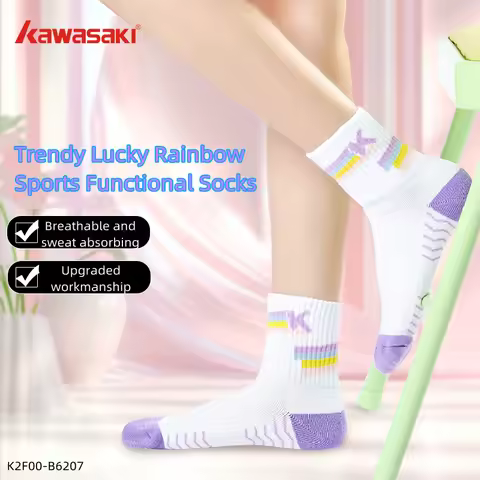 Kawasaki Women's Socks B6207 Badminton Socks Sports Socks Basketball Socks Running Socks