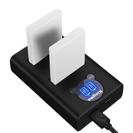 [KingMa] EN-EL5 Camera Replacement Battery and Dual USB LCD Display Charger Set For Nikon Coolpix S1