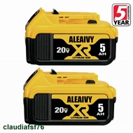 1-3piece 20V 5.0Ah 6.0Ah DCB200 18650 Replacement Li-ion Battery for DeWalt MAX XR DCB205 DCB201 DCB