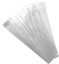 200ct Adhesive Treat Bags 2 x 10 Clear - 1.4 mils Thick Self Sealing OPP Plastic Bags/Clear Flat Res