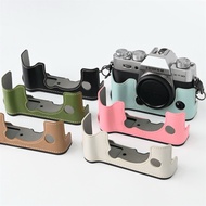 Fujifilm XT10, XT20, XT30, XT30ii halfcase leather case - new model with free wrist strap