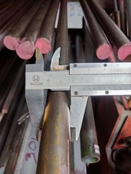 เหล็กเพลา เพลากลม ขนาด 6หุน ( 3/4" หรือ 19 mm. ) เพลา  ขาว ผิวดิบ เพลาขาวดิบ เกรดเหล็ก SS400 จัดจำหน