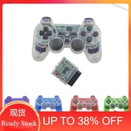 happystore9.9 Transparent Color Wireless Controller 2.4G Vibration Controle Gamepad for Sony 2