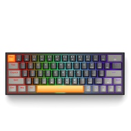 GAMEN Keyboard Gaming Mechanical 66 Keys Full RGB Light 60% Hot-Swappable Switch PBT Keycaps Origina