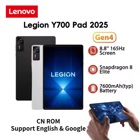 Lenovo Legion Y700 2025 Pad Gen 4 Gaming Tab 256GB 512GB ROM Snapdragon 8 Elite 8.8-inch 165Hz Displ