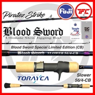 PIRATEZ STRIKE Blood Sword Special Limited Edition CB Slower Baitcast Overhead BC Slow Jigging Rod S
