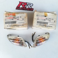 lampu sen sein sign riting reting depan assy bening putih clear original ori yamaha vega r lama old 