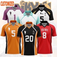 Jersey Haikyuu Fullprint Anime Karasuno Desawa Kids Custom Last Name Anime Jersey
