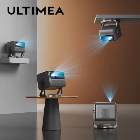 ULTIMEA Full HD 1080P Projector with 90° Gimbal, Android 11, 5G WiFi ortable Home Theater Cinema Bea