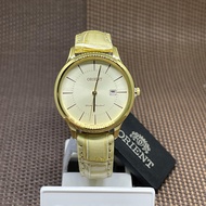 Orient RF-QA0003G10B Quartz Contemporary Beige Leather Strap Ladies' Watch