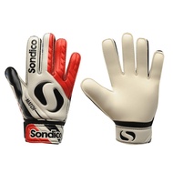 Sondico Unisex Match Junior Goalkeeper Gloves (White/Red) - Sports Direct