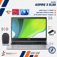 Acer Aspire 3 Slim A314-22 RYZEN 3-3250U 8GB 512GB SSD 14" W11 OHS