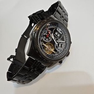CJ308A.F-1 空軍黑鋼5針全自動機械錶 Stainless Steel Automatic Mechanical MultiFunction watch with Day Date 45mm全