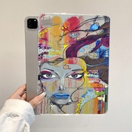 Cute Painting Cloud Flower Pattern Tablet Case Suitable Compatible With IPad 9.7-Inch 2018~ IPad Pro