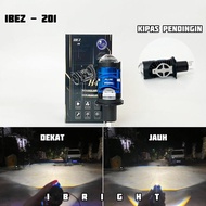IBEZ 201 - Lampu utama Soket H4 LED Purple Lens Cahaya Flat IBEZ 201