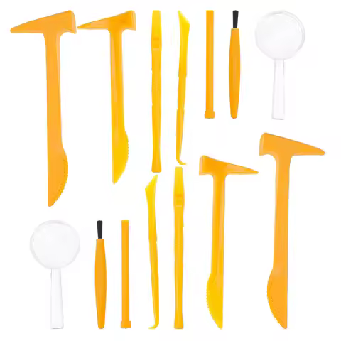 1Set Kids Gemstone Digging Tool Kit Excavation Educational Set for Children DIY Science Activity Lea