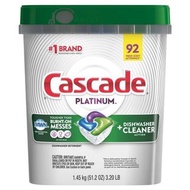*包送貨* Cascade Platinum Action Pacs 92 cts-洗碗機洗滌劑92粒  037000774891